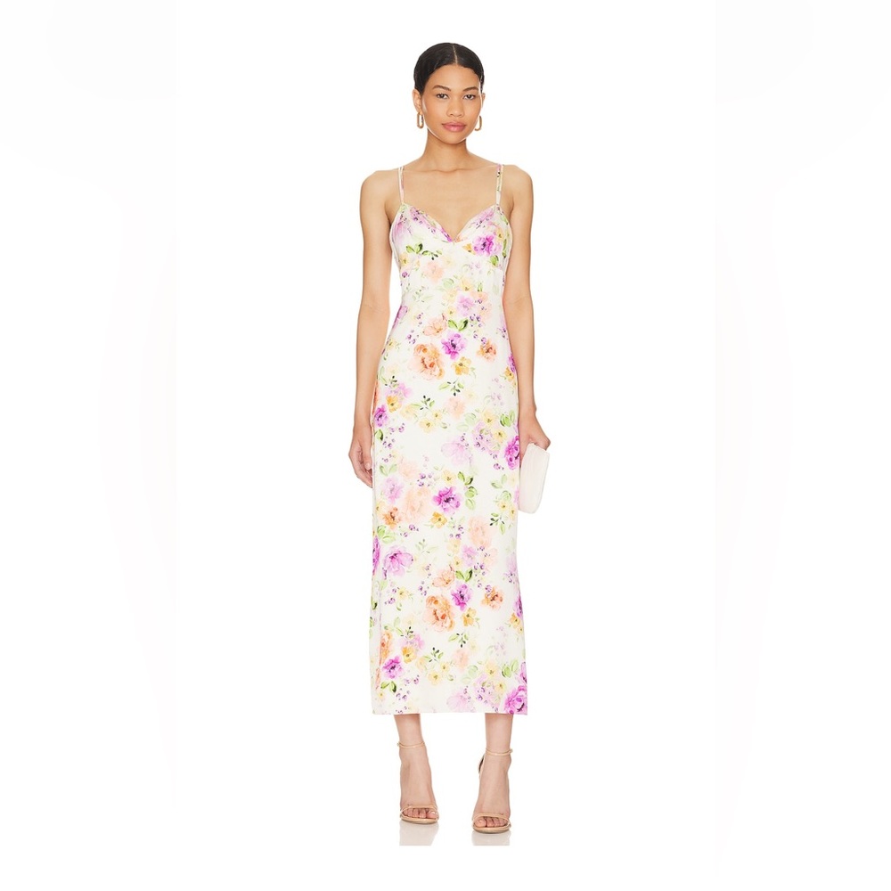 FAVORITE DAUGHTER The Rosemary Slip Dress ~ Oahu Floral Print 10 NWT